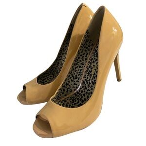 Jessica Simpson Saras patent leather open toe pump 8